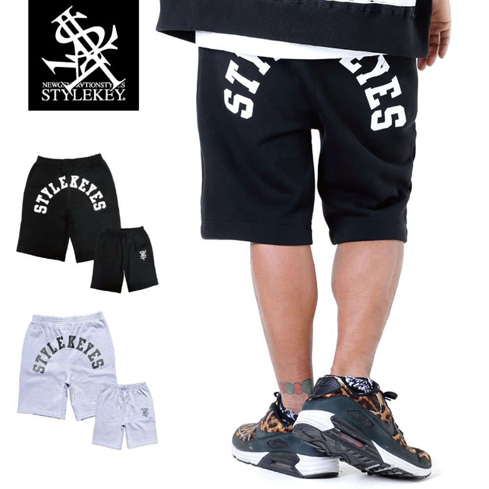 STYLEKEY(スタイルキー) スウェットショートパンツ ARCH LOGO SWEAT SHORT PANTS(SK22SP-SWSPT01)  ストリート系 ヒップホップ B系 バンド 大きいサイズ :SK18SP-SWSPT01:B-BROS Online Store 通販  