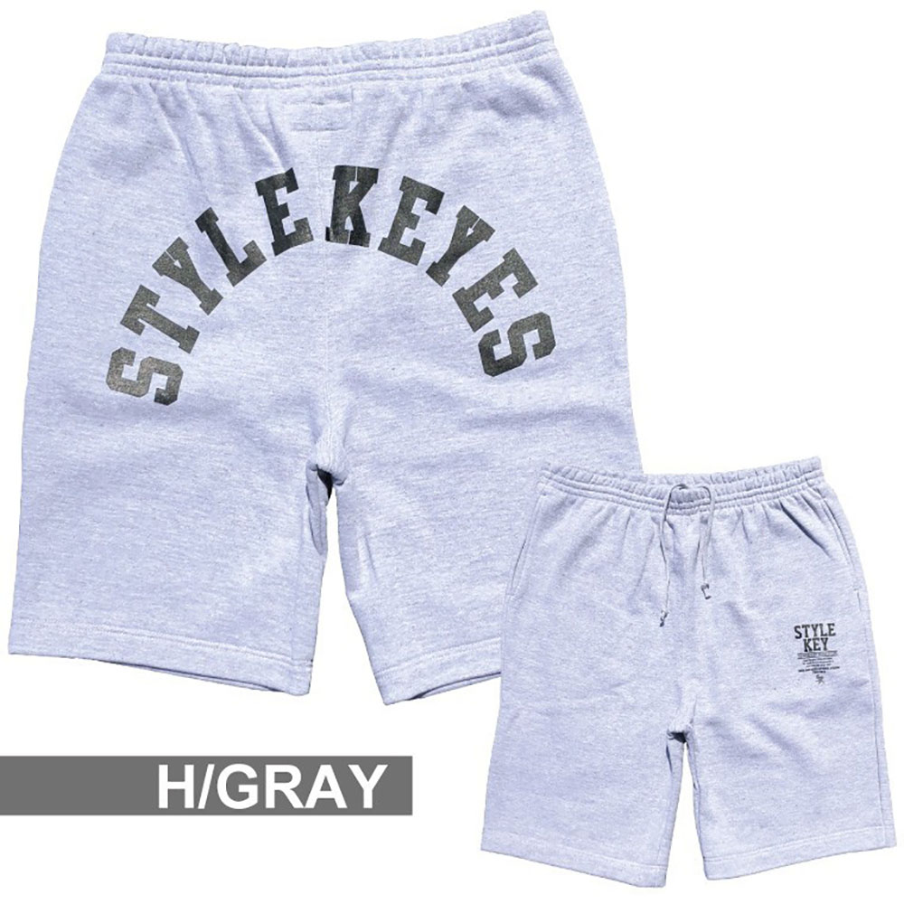 STYLEKEY(スタイルキー) スウェットショートパンツ ARCH LOGO SWEAT SHORT PANTS(SK23SU-SWSPT01)  ストリート系 ヒップホップ B系 バンド 大きいサイズ