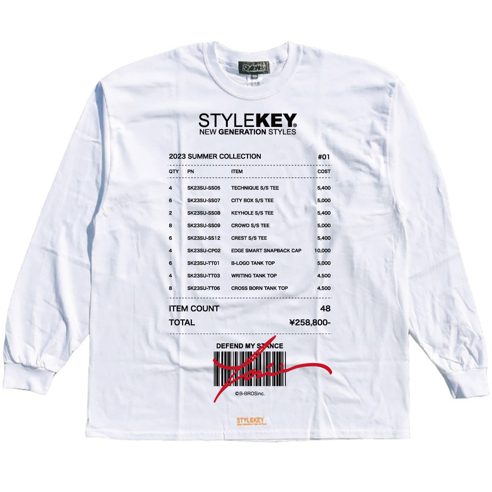 STYLEKEY(スタイルキー) 長袖Tシャツ VOUCHER L/S TEE(SK23FW-LS10) ロンT ストリート系 ヒップホップ レゲエ B系 大きいサイズ｜b-bros｜02