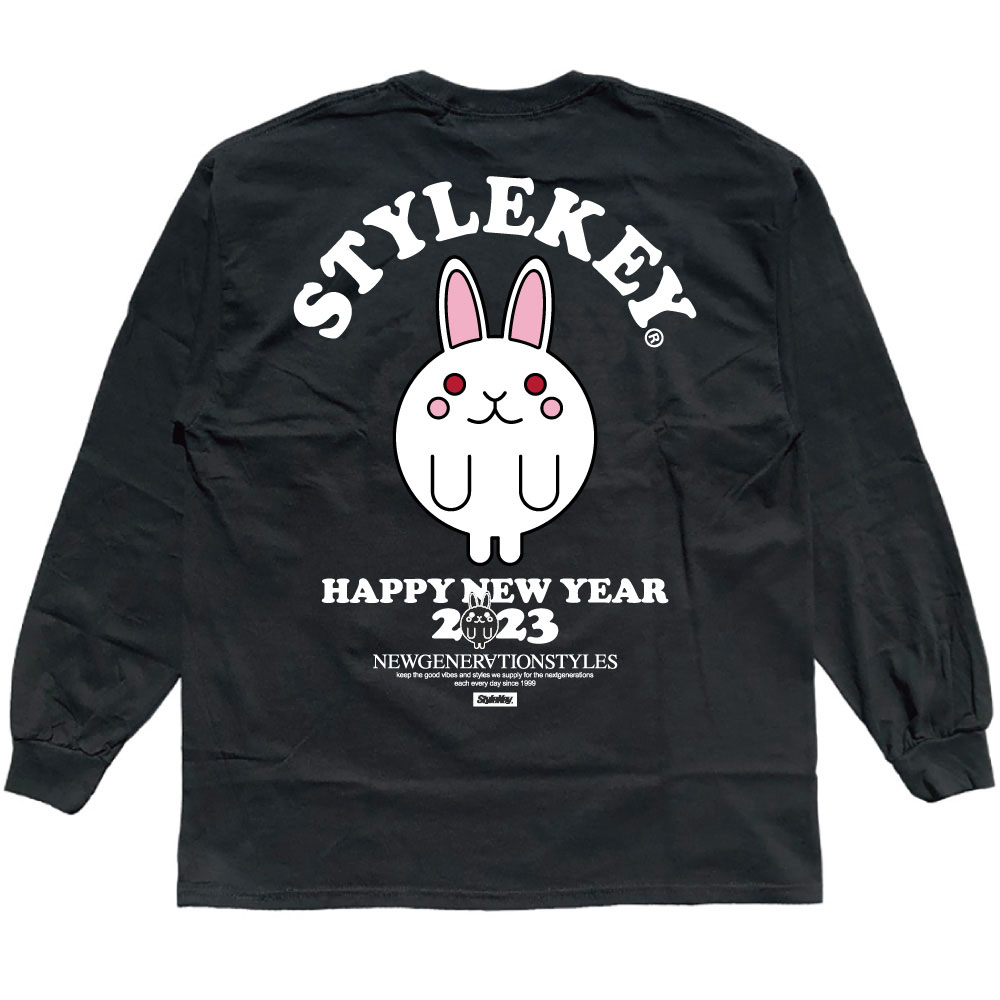 STYLEKEY(スタイルキー) 長袖Tシャツ HAPPY NEW YEAR 2023 L/S TE...