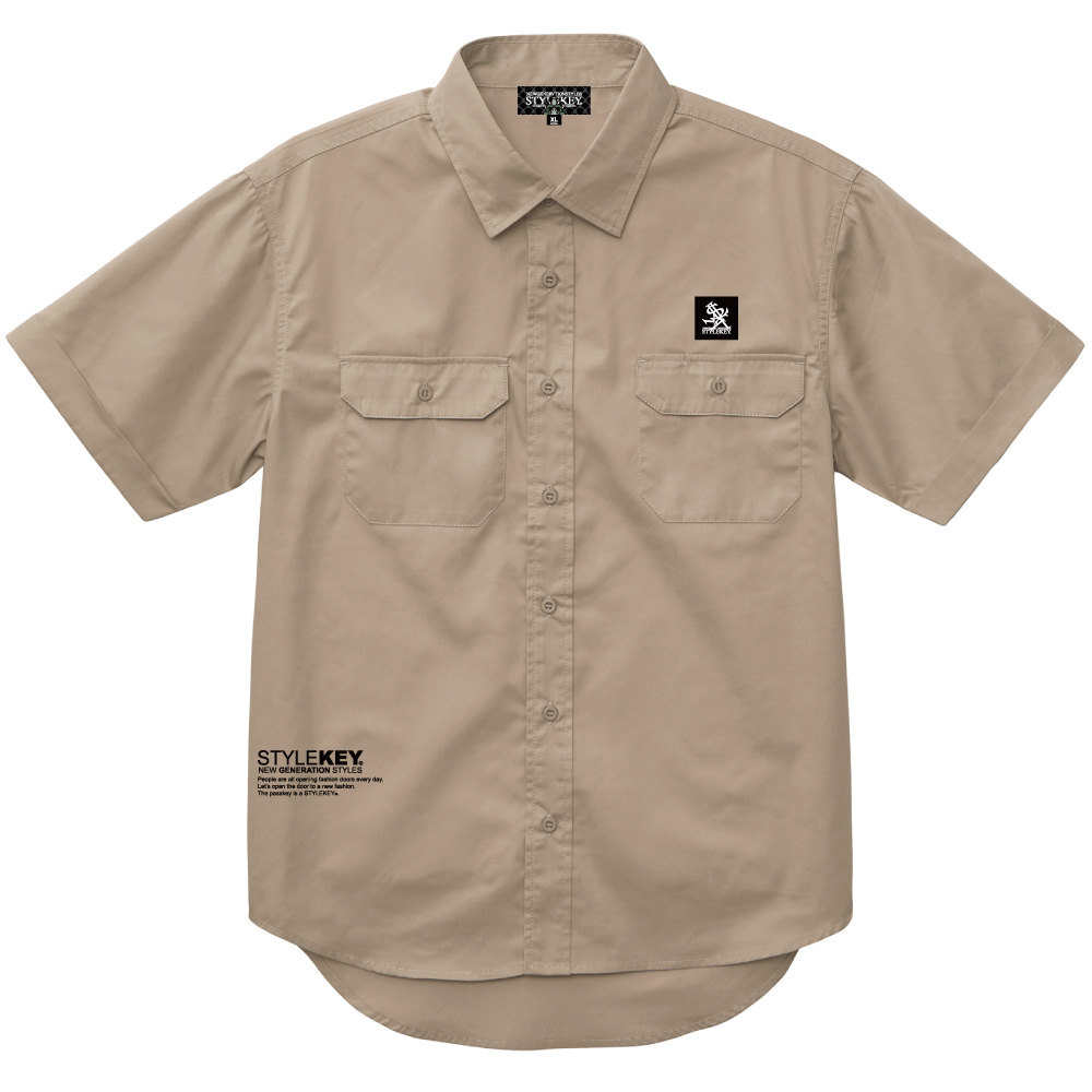 STYLEKEY スタイルキー 半袖ワークシャツ HIDEOUT S/S WORK SHIRT(SK...