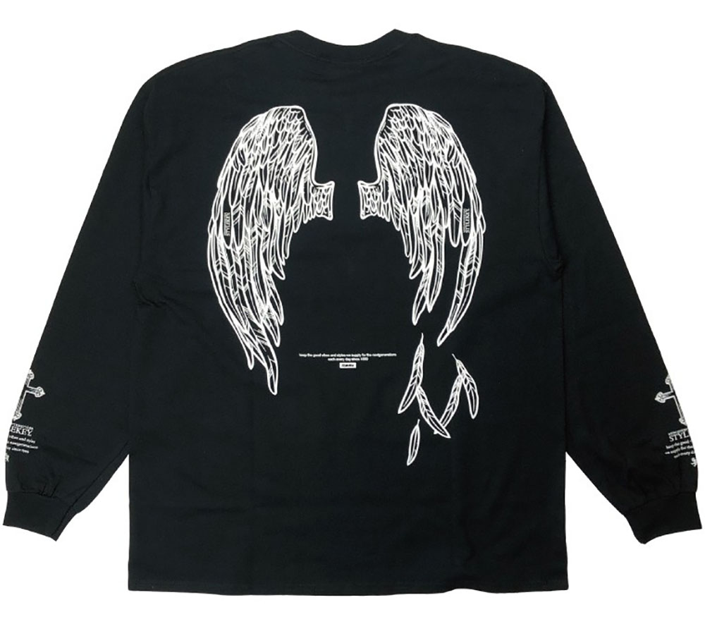 STYLEKEY CLASSIC LABEL(スタイルキー クラシック・レーベル) 長袖Tシャツ FALLEN ANGEL L/S TEE(SK99CL-LS18) ロンT ストリート ヒップホップ 大きいサイズ｜b-bros｜03