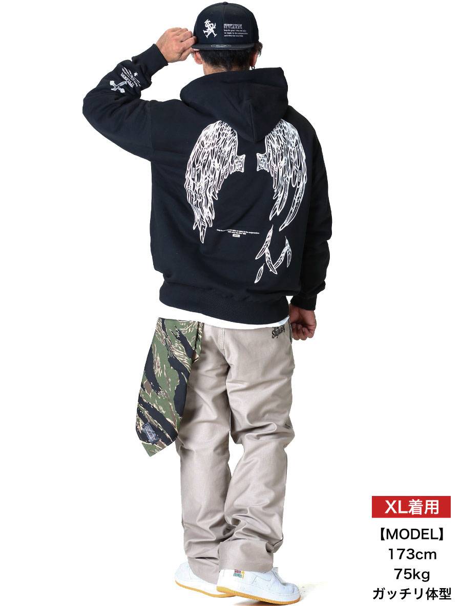 美品　STUD スウェット　パーカー&パンツ　スカル　星スパンコール　サイズF グレーセットアップ 美品 STUD スウェット パーカー&パンツ スカル 星スパンコール