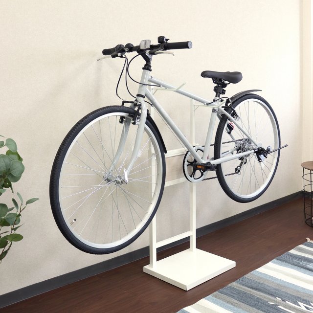 自転車スタンド Lex - レック 1台用 ホワイト ブラック ロードバイク