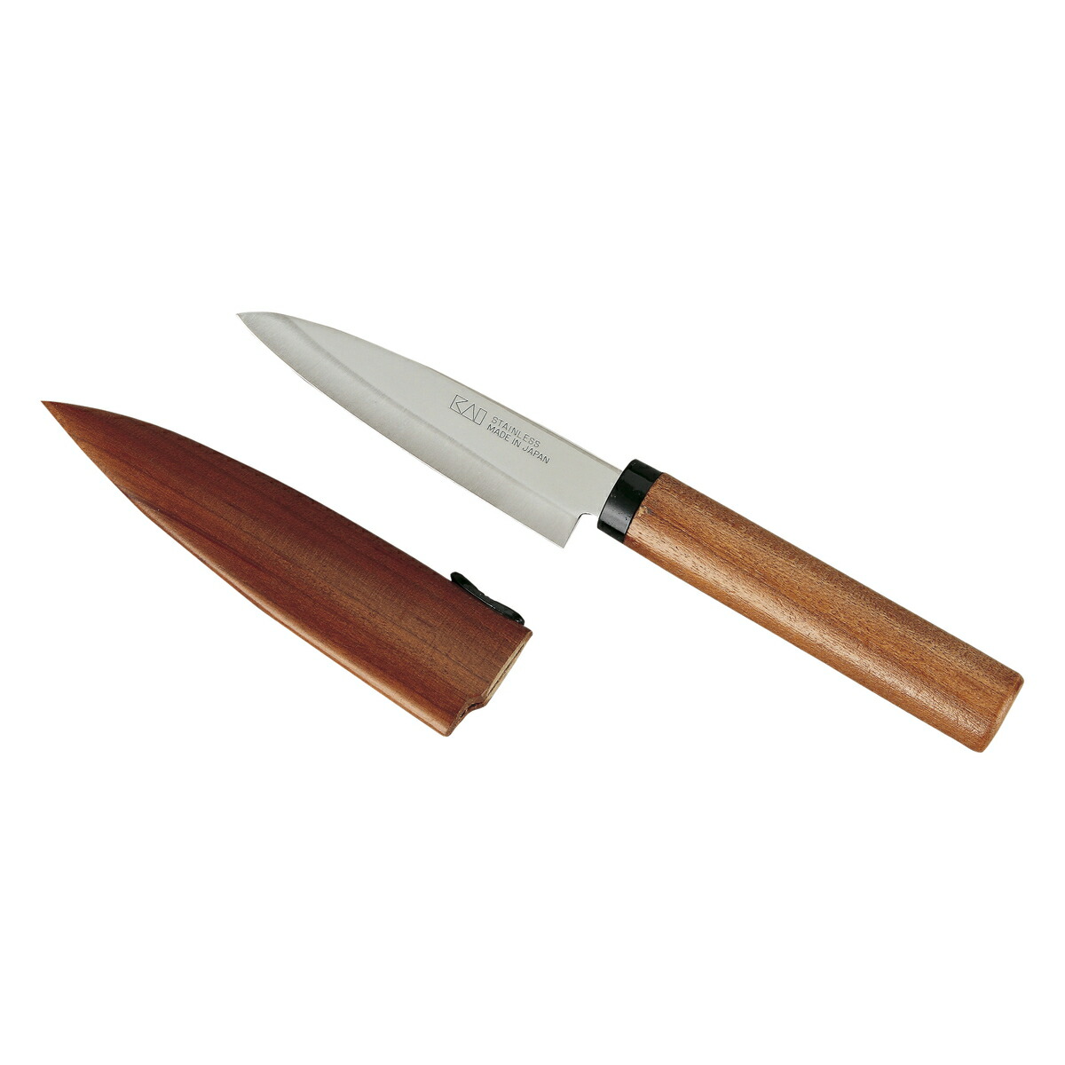 貝印 KK 木ザヤフルーツナイフ DH8018（ シンプル キッチン ツール