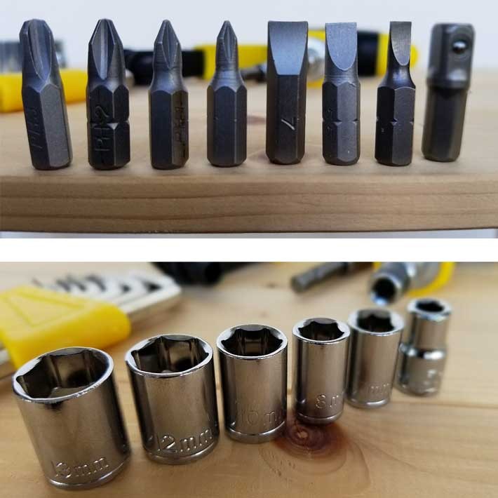 工具セット 家庭用 ツールセット ラチェットハンドル 25点セット 工具セット 家庭用 ツールセット ラチェットハンドル 25点セット