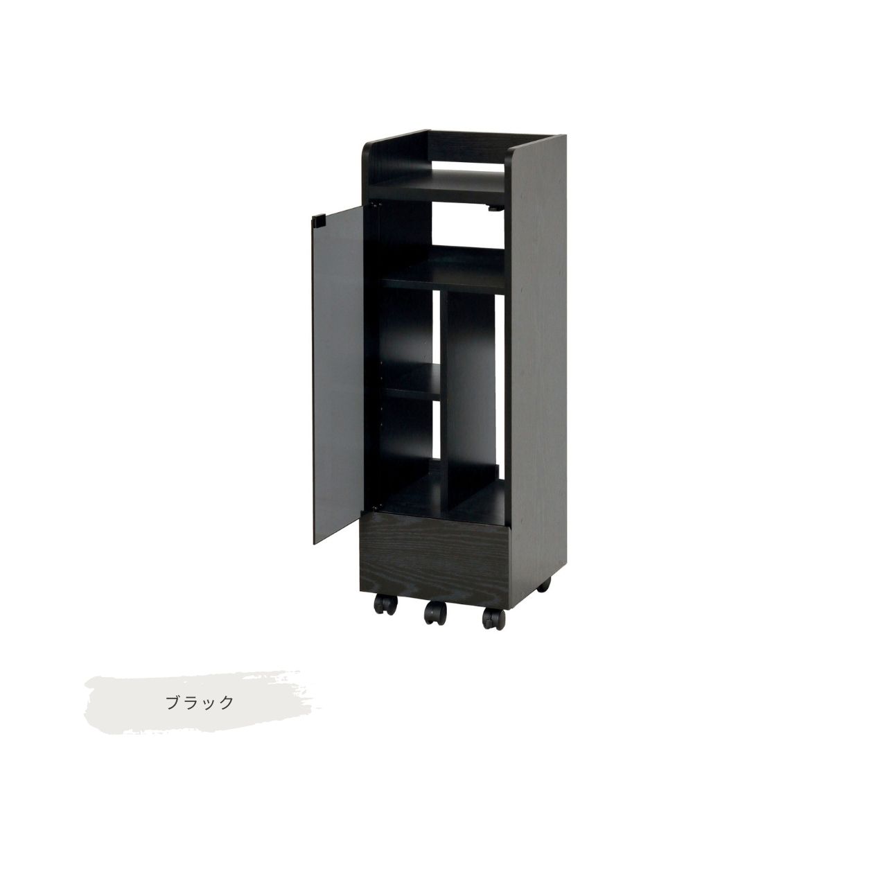 クロシオ ゲーム機ラック キャスター付き ( PS5 スイッチ 収納ラック