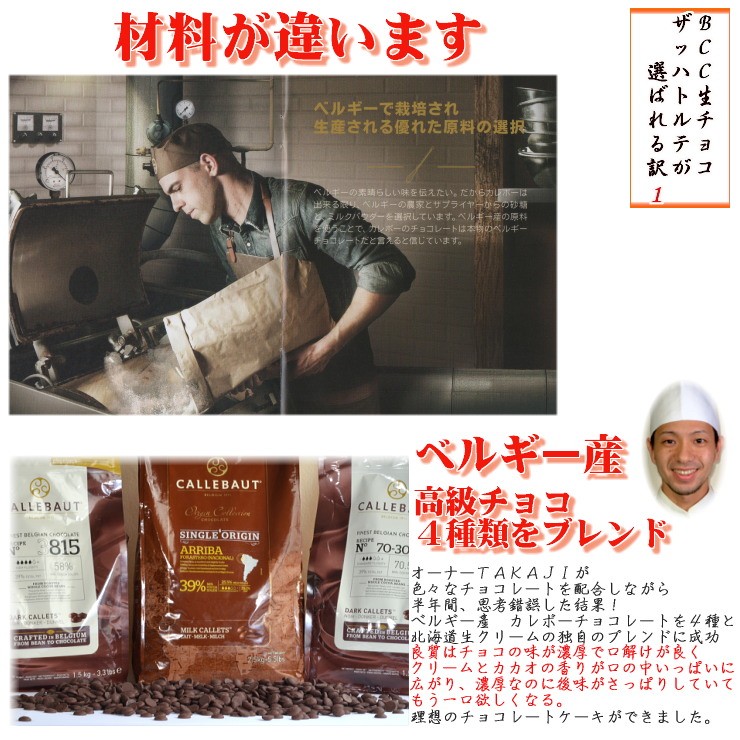 1 高級ベルギーチョコレートを使用しています