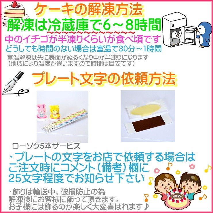 5 誕生日ケーキ の注文方法 名入れケーキ