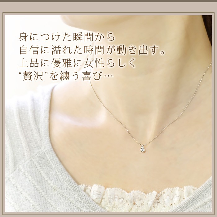 ダイヤモンド プラチナ950 ネックレス 計0.1ct SIクラス 鑑別