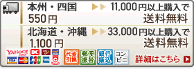 送料は500円　10000円（税抜）以上お買い上げで送料無料です。