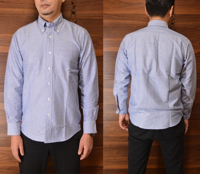 The Baggy バギー ヘビー オックスフォードシャツ ボタンダウン シャツheavy B D Blue S ブルー 世界の人気ブランド Oxford L Shirts