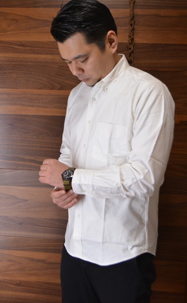 Ted Baker★長袖 ボタンダウン カジュアル シャツ ワイシャツ ペコちゃん×TOKYO SHIRTS】 ボタンダウン 長袖 形態安定