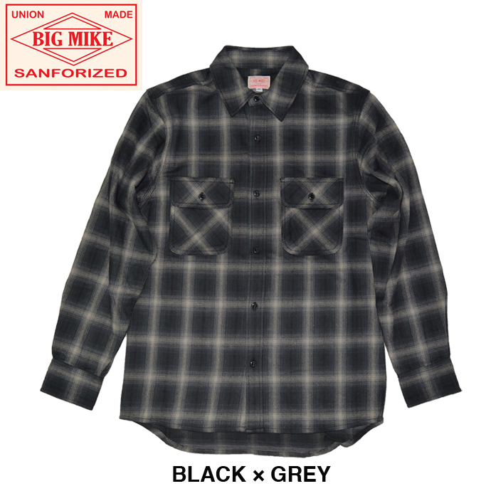 BIG MIKE ビッグマイク ネルシャツ HEAVY FLANNEL SHIRTS ヘビーフランネルシャツ｜b-e-shop｜02