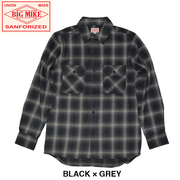 BIG MIKE ビッグマイク ネルシャツ HEAVY FLANNEL SHIRTS ヘビーフランネルシャツ