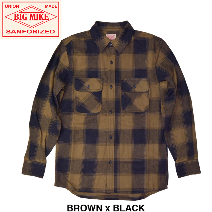 BIG MIKE ビッグマイク ネルシャツ HEAVY FLANNEL SHIRTS ヘビーフランネルシャツ｜b-e-shop｜03