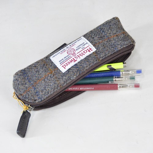 BRITISH GREEN ブリティッシュグリーン ハリスツイード ペンケース Harris Tweed PEN CASE ハリスツイードxホースレザー  グレー : britishgreen-pencase-grey : B.E.shop - 通販 - Yahoo!ショッピング