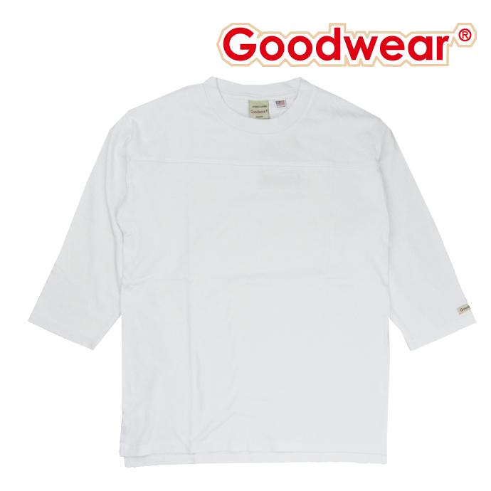 Goodwear グッドウェア 7分袖 フットボールTシャツ USAコットン ヘビーウェイト 2W7-2509 切替7分袖Tシャツ アメカジ｜b-e-shop｜02