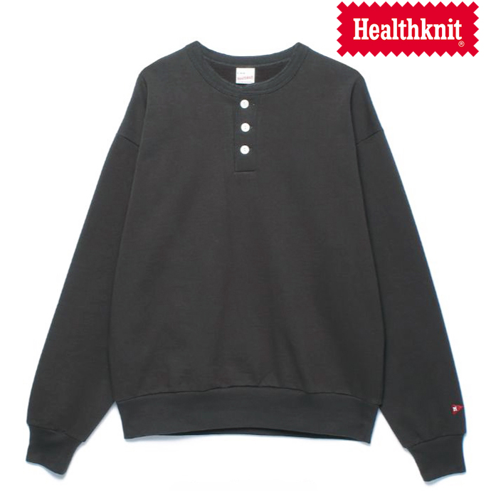 Healthknit（ヘルスニット） ヘンリーネック スウェット クラシック