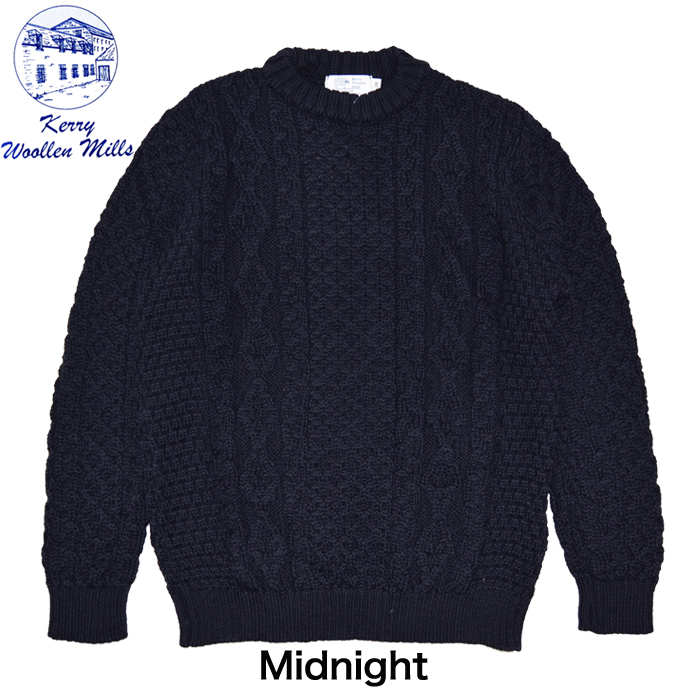 ケリーウーレンミルズ KERRY WOOLLEN MILLS アラン ケーブル クルーネック セーター Aran Cable Crew Neck  Sweater