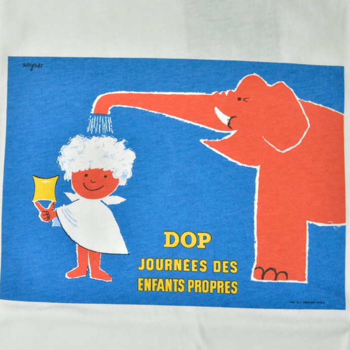 レイモン サヴィニャック Tシャツ Raymond Savignac プリントTシャツ AIR FRANCE エールフランス DOP ドップ