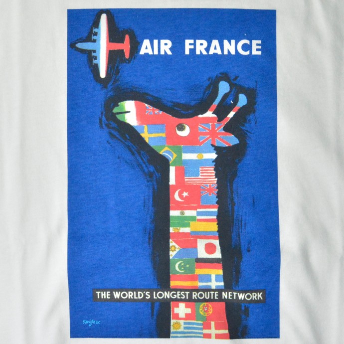 レイモン サヴィニャック Tシャツ Raymond Savignac プリントTシャツ AIR FRANCE エールフランス DOP ドップ