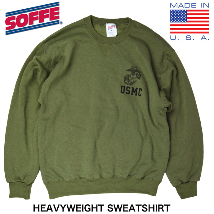 SOFFE ソフィー 米海兵隊 USMC ヘビーウエイトトレーニング スウェットシャツ MADE IN USA トレーナー アメリカ製｜b-e-shop｜02
