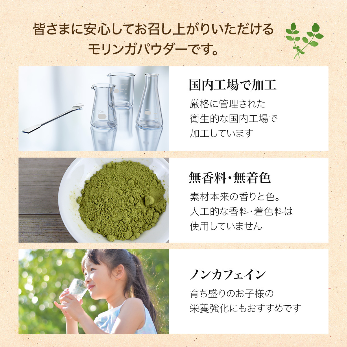 モリンガパウダー 200g×2袋 モリンガ茶 モリンガ粉末 モリンガ