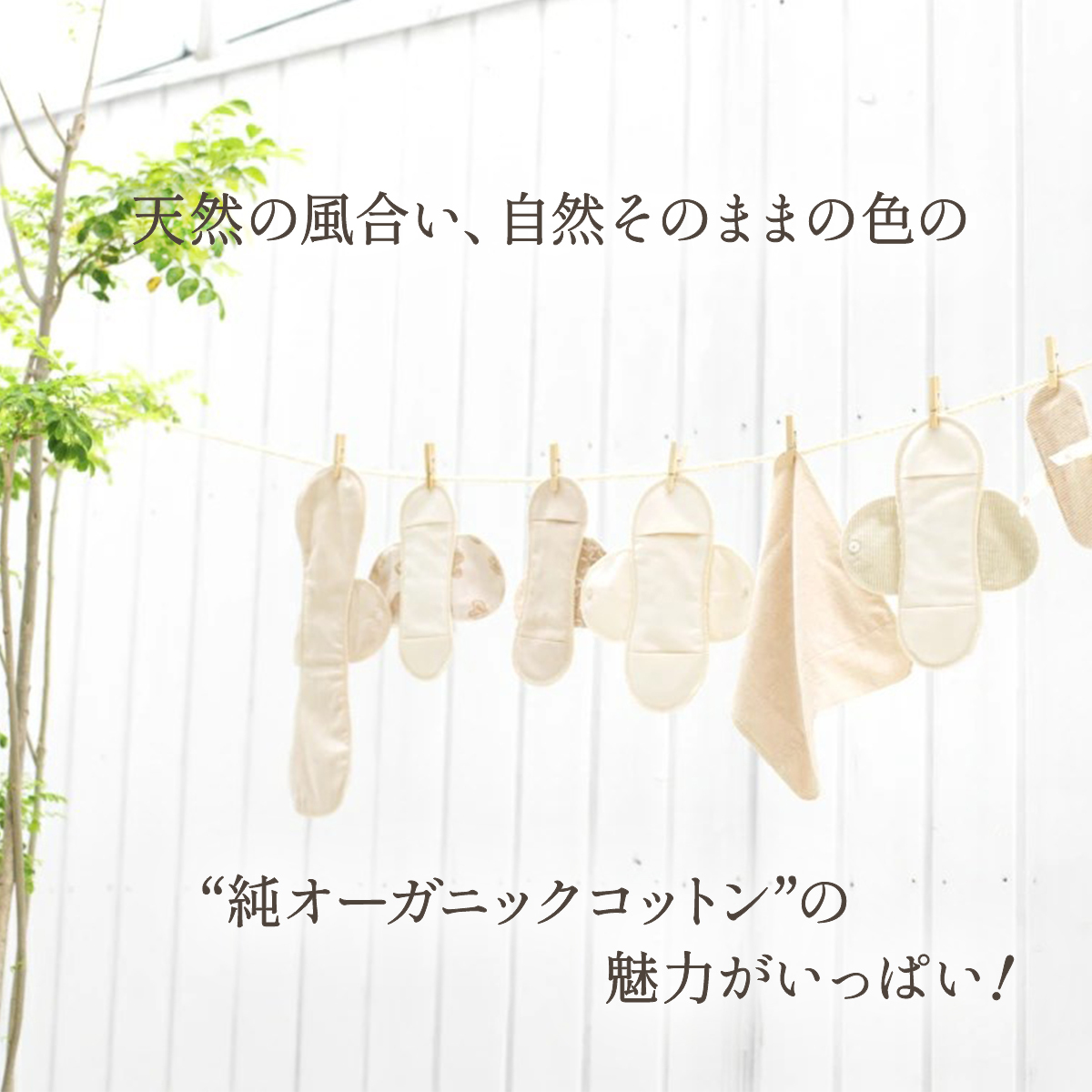 メイドインアース オーガニック コットン 布ナプキン 基本8点セット 