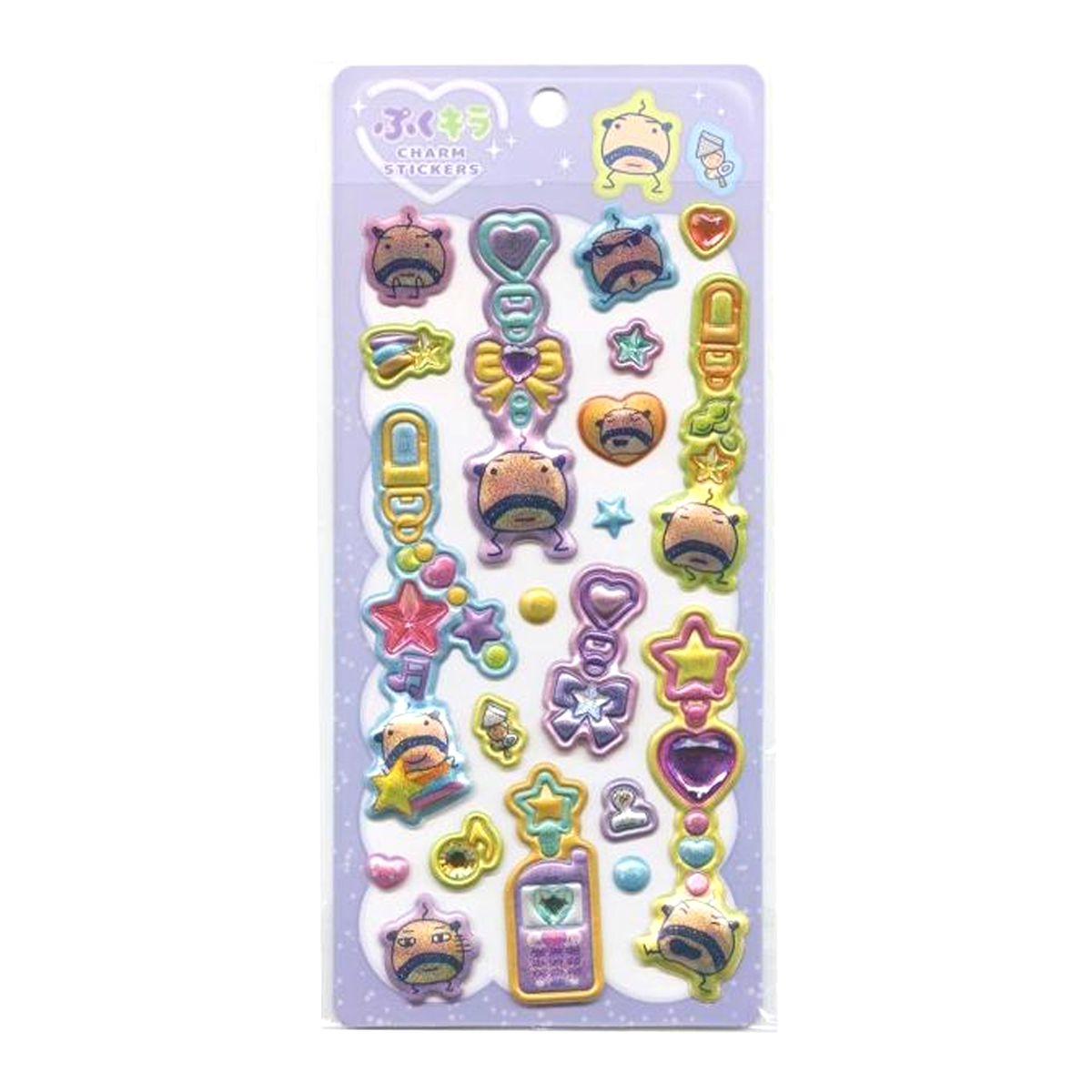 ぷくキラチャームステッカー たまごっち 立体シール ぷっくりシール