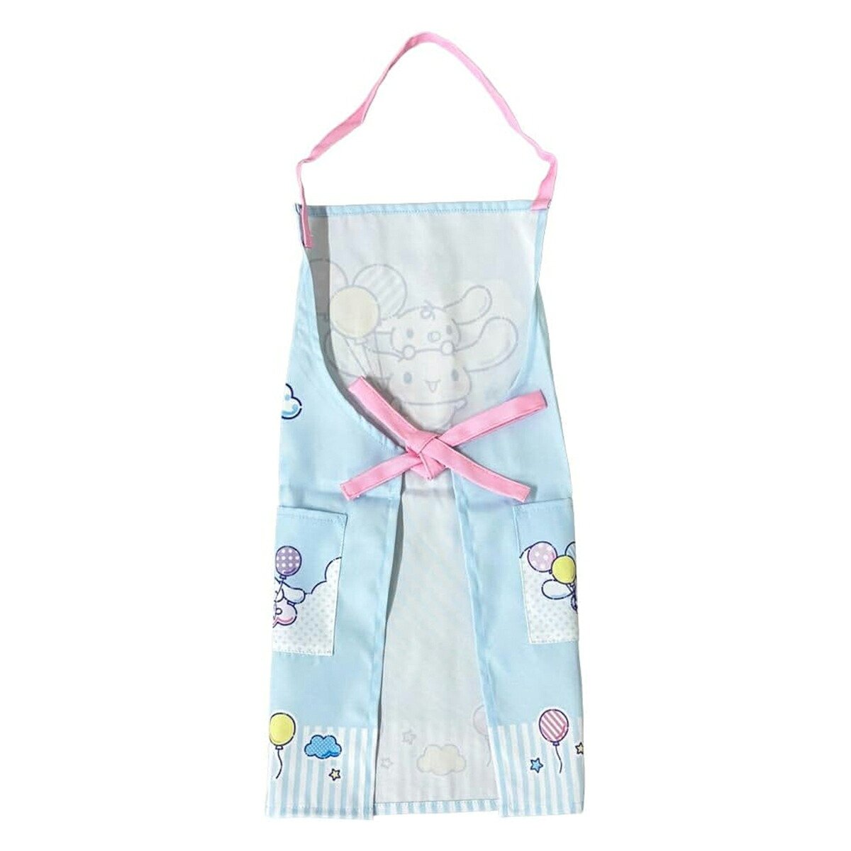 シナモロール エプロン 子供用 110cm キッズエプロン 首掛け ポケット