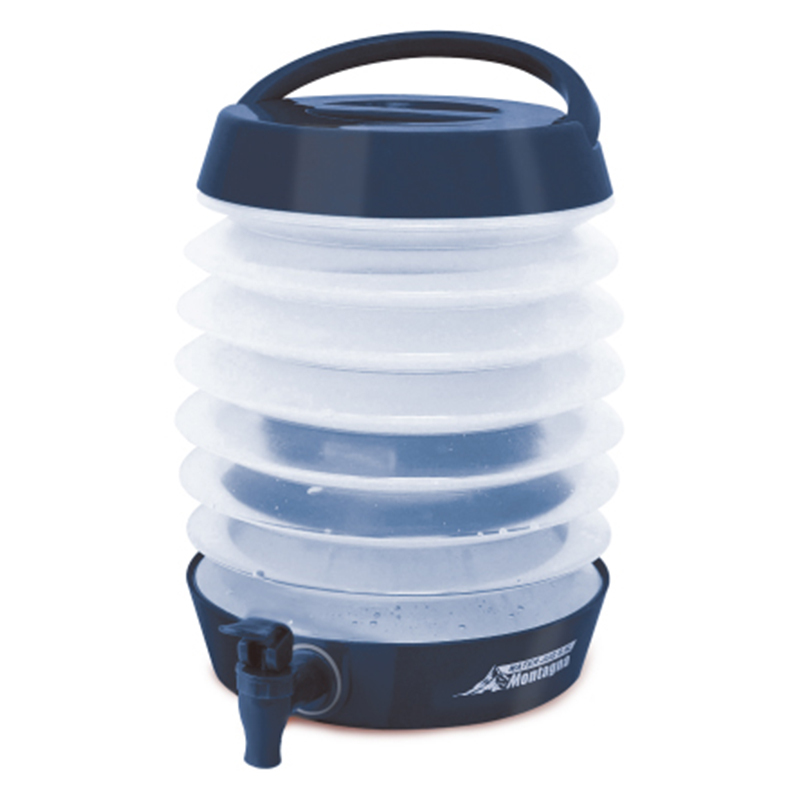 折りたたみ式ウォータージャグ 5.5L Montagna ハック コンパクト 貯水