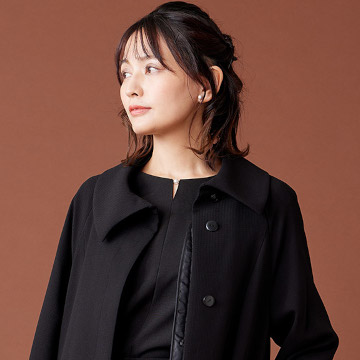 BLACK GALLERY ブラックフォーマル コート 喪服 礼服 取り外し可能な