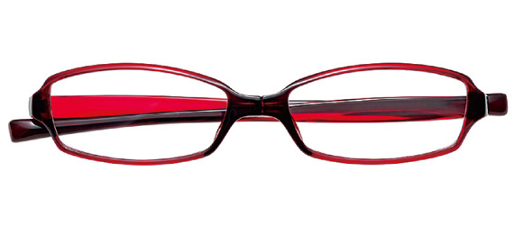 メガネ・老眼鏡 TM 変なメガネ 老眼鏡 シニアグラス 回転式 ケース付 コンパクト ブルー