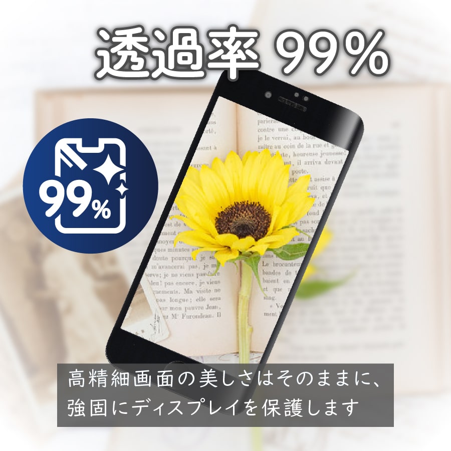 Xperia 全面 保護フィルム ガラス 極上 日本製ガラス Xperia 8 SOV42 / Xperia XZ SO-01J SOV34 エクスペリア｜b-mart｜05