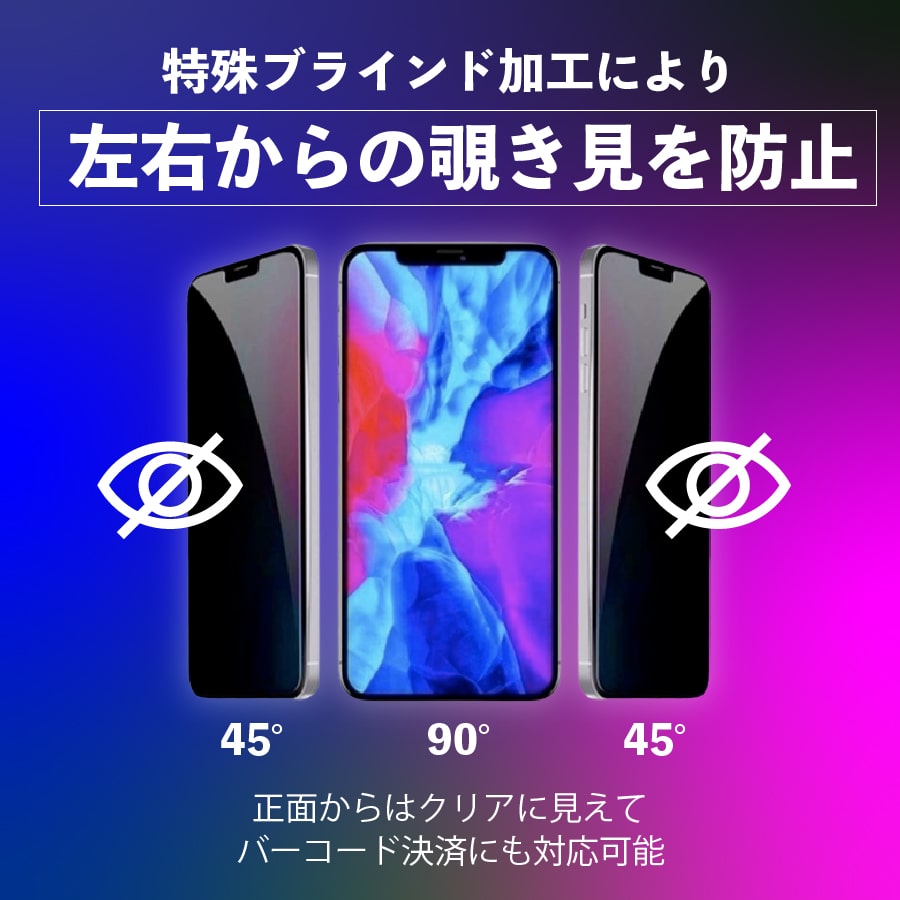 iPhone 覗見防止 フィルム ガラス ブルーライトフィルム iPhone15 Pro SE2 SE3 iPhone14 13 ガラスフィルム iPhoneSE アイフォン 極上 日本製旭硝子 10H