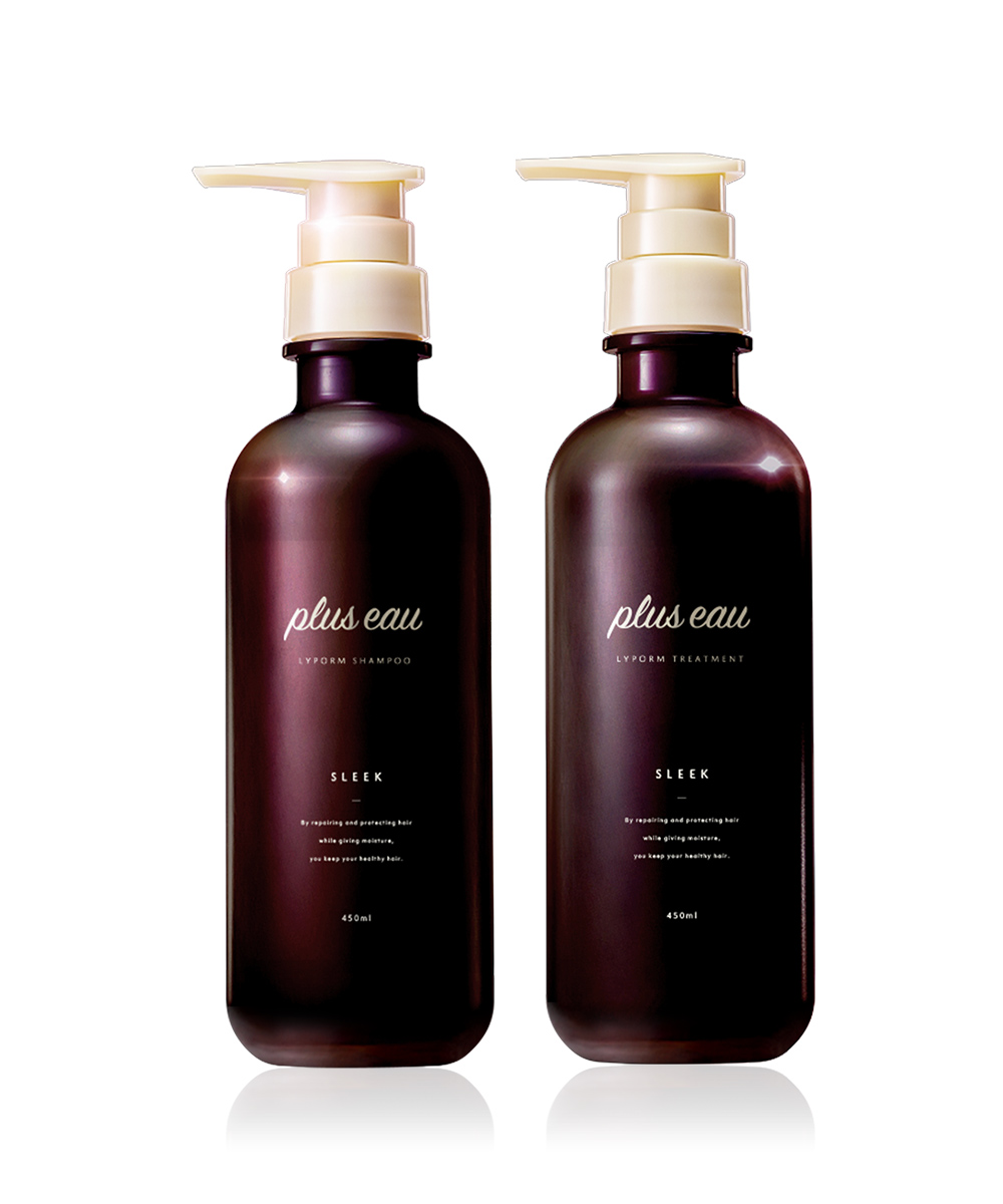 plus eau（プリュスオー） シャンプー ヘアケア セット 各450ml ポンプ