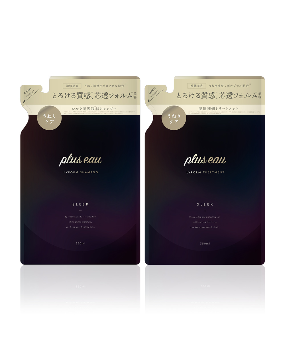 plus eau（プリュスオー） シャンプー 詰め替え ヘアケア セット 各