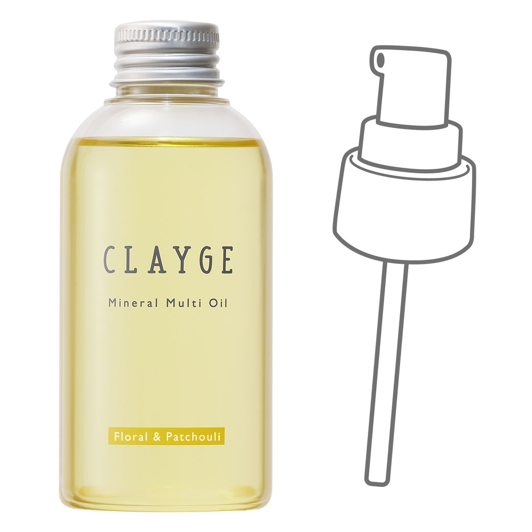 ヘアオイル クレージュ ミネラルマルチオイル 150mL CLAYGE ミネラルオイル クレイ オーガニックオイル 濡れ髪 ボディオイル