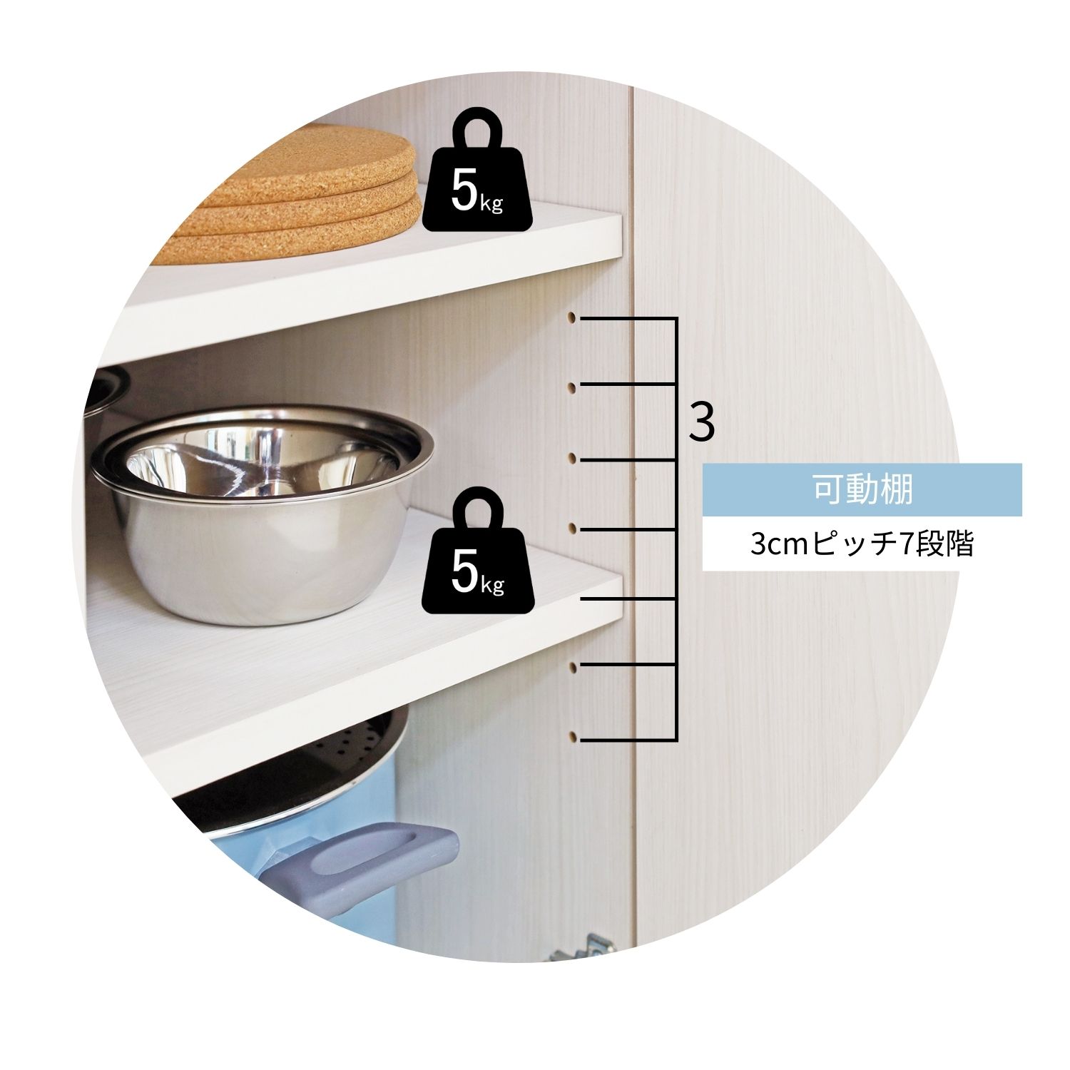 タカシン家具工業 キッチン収納 食器棚 スリム 約30幅 ストッカー 扉