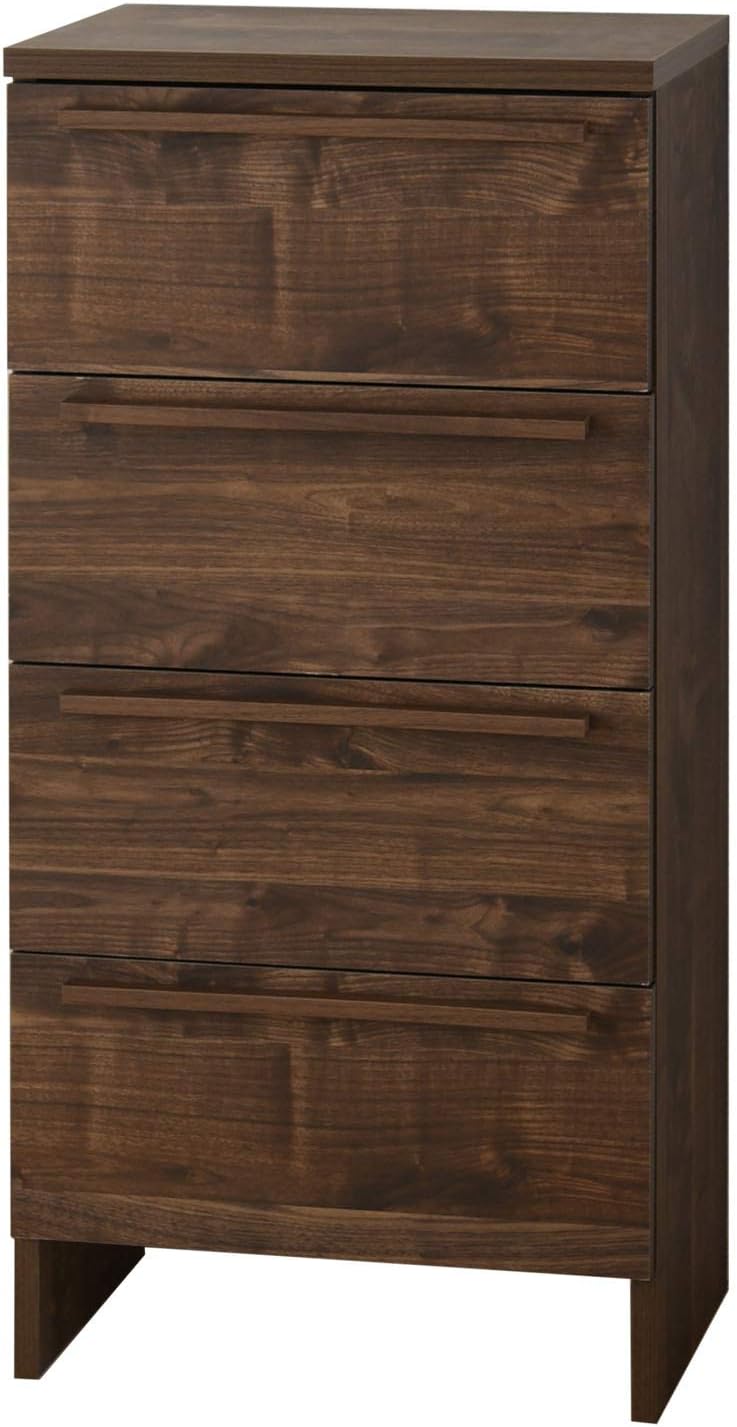 サニタリーチェスト 4段 洗面所 収納 スリム 木製 ランドリー SA-9045H 隙間 すき間 引出 下着 日本製 新生活 組立 BC1142907222(10335円)