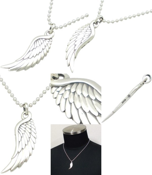アクアシルバー ネックレスペンダントトップフェザー ブレスレット 3点セット AQUA SILVER SILVER(アクアシルバー) ブラックフェザーシルバー