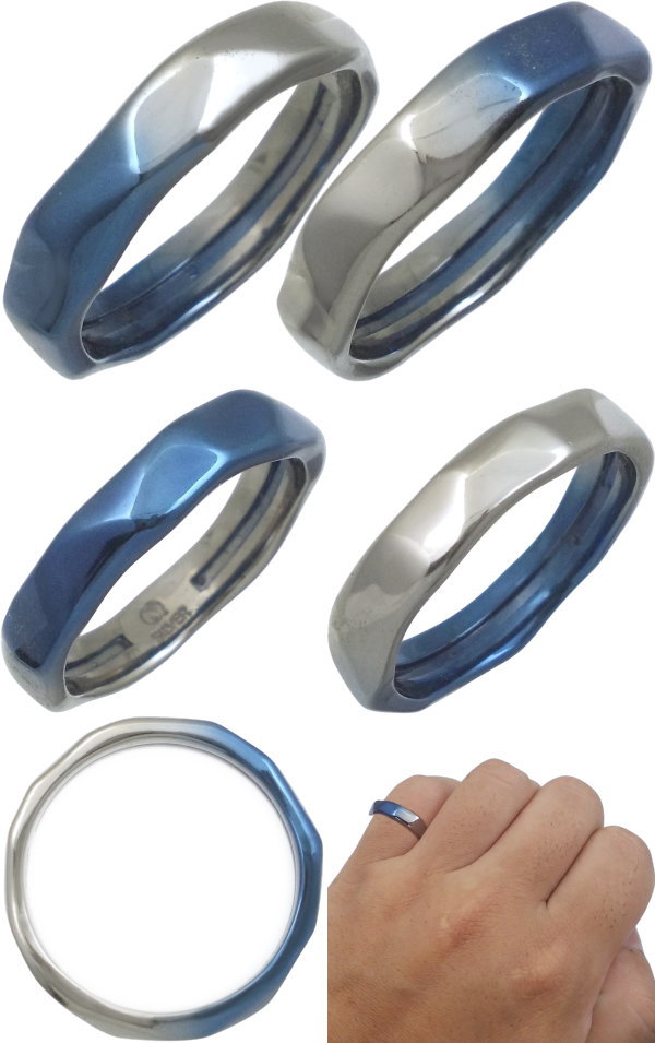 AQUA SILVER（アクアシルバー） メンズゆらぎブルーグラデーション 