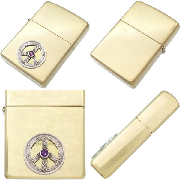 ZIPPO (2月)アメジスト センター ピース 1クローネ コイン
