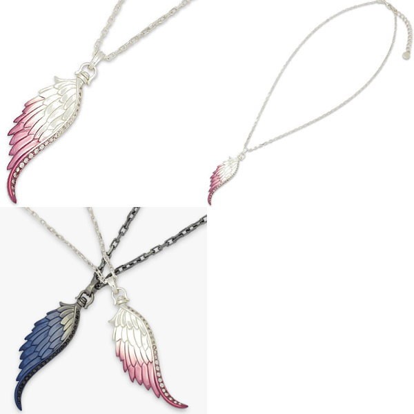 極美品　アクアシルバー　ブルーグラデーション　フェザー　ネックレス　ペンダント AQUA SILVER - 美品 アクアシルバー グラデーションフェザー