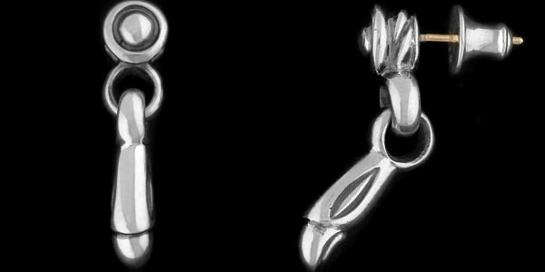 ロンワンズ　クレーンヘッドピアス LONE ONES（ロンワンズ） クレーンヘッドシルバーピアス : シルバー