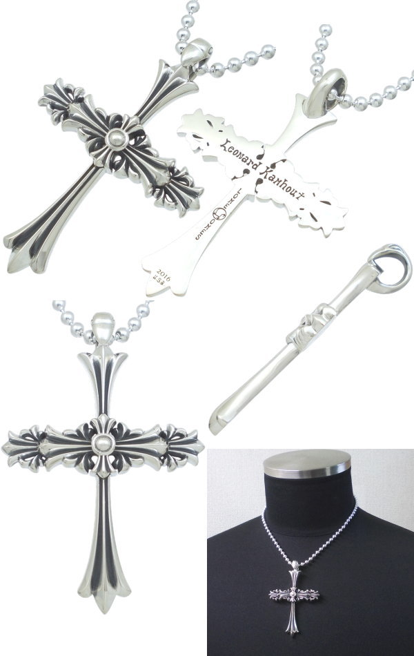 LONE ONES(ロンワンズ) ラージ クロムクロス シルバーペンダントトップ