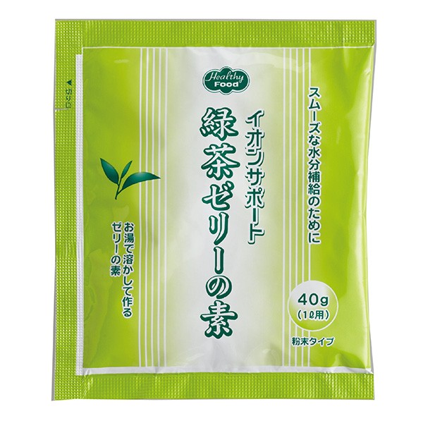 介護食 イオンサポート ほうじ茶ゼリーの素 40ｇ ヘルシーフード