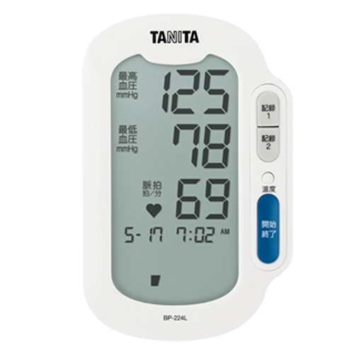 タニタ TANITA 上腕式血圧計 スマートフォン連携 簡単装着 血圧管理 2人分メモリー BP224L 上腕血圧計｜b-surprisep｜02