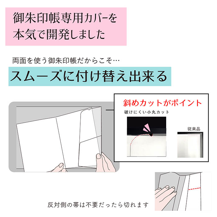 御朱印帳カバー 3枚セット 大判 18×12 ...の詳細画像3